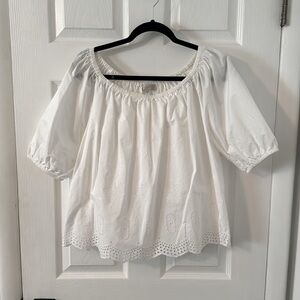 Loft Embroidered Top